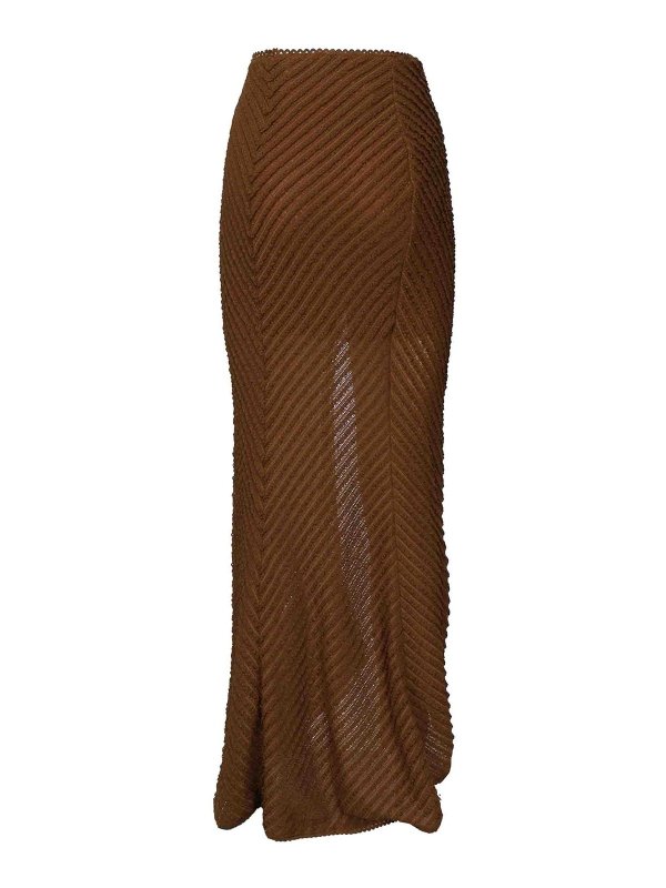 The Best Shops CHARO RUIZ: Lange Röcke - Langer Rock - Braun