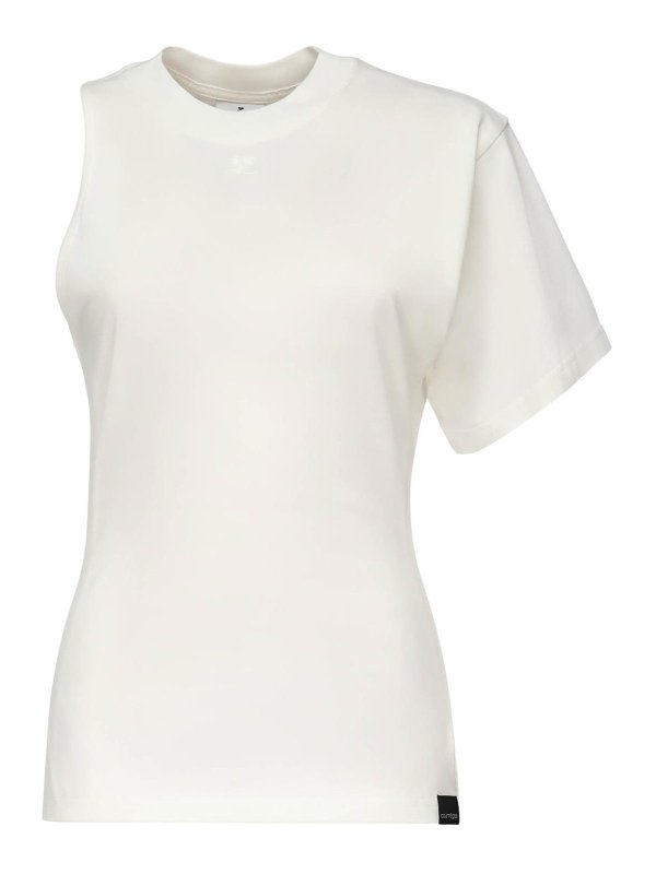 Courreges: T-shirts - T-Shirt - Weiß