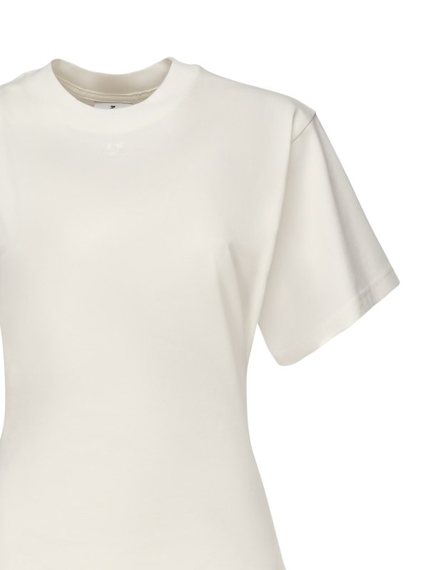 Courreges: T-shirts online - T-Shirt - Weiß