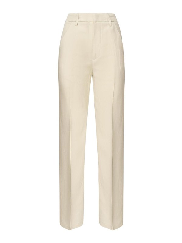 DONDUP: Pantalons casual - Pantalons Décontractés - Blanc