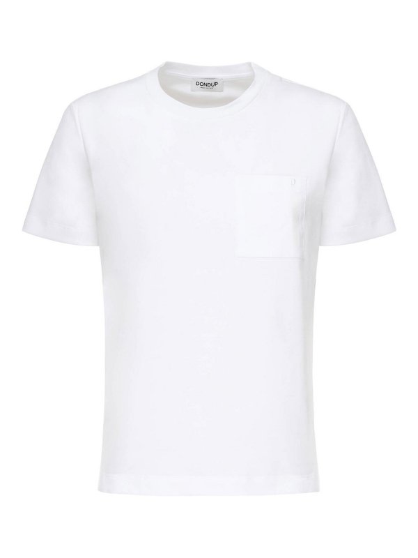 DONDUP: t-shirts - Cotton Jersey T-Shirt With Logo
