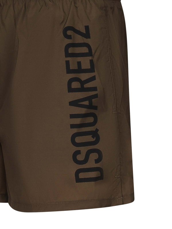 DSQUARED2: Bañadores y boxer de baño online - Boxers De Baño - Verde Oscuro