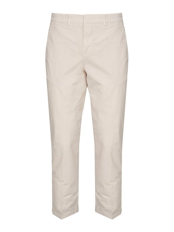 FAY: pantaloni casual - Pantaloni capri popin di cotone