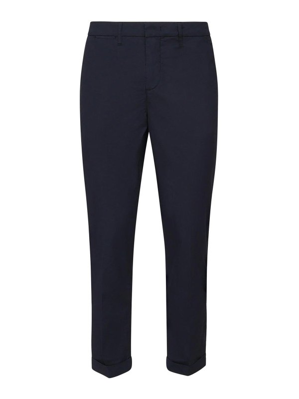 FAY: casual trousers - Cotton Poplin Capri Pants