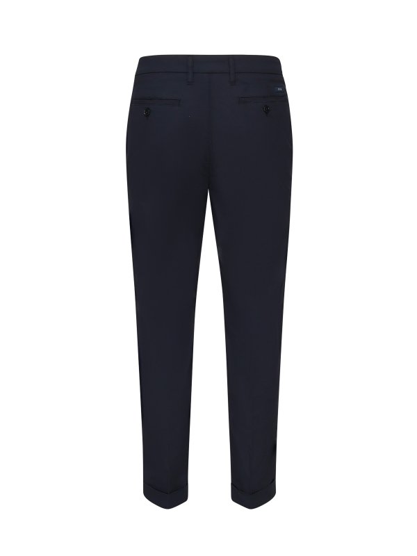 The Best Shops FAY: casual trousers - Cotton Poplin Capri Pants