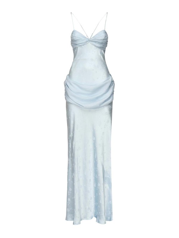 For Love & Lemons Daisy Silk Dress - Light Blue|CD3698BABYBLUE
