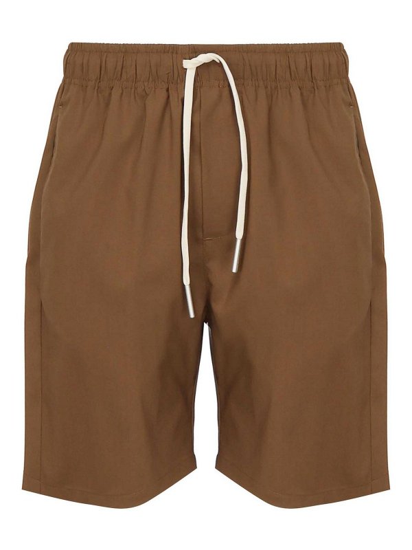 GIULIANO GALIANO: Trousers Shorts - Shorts In Linen And Cotton Blend