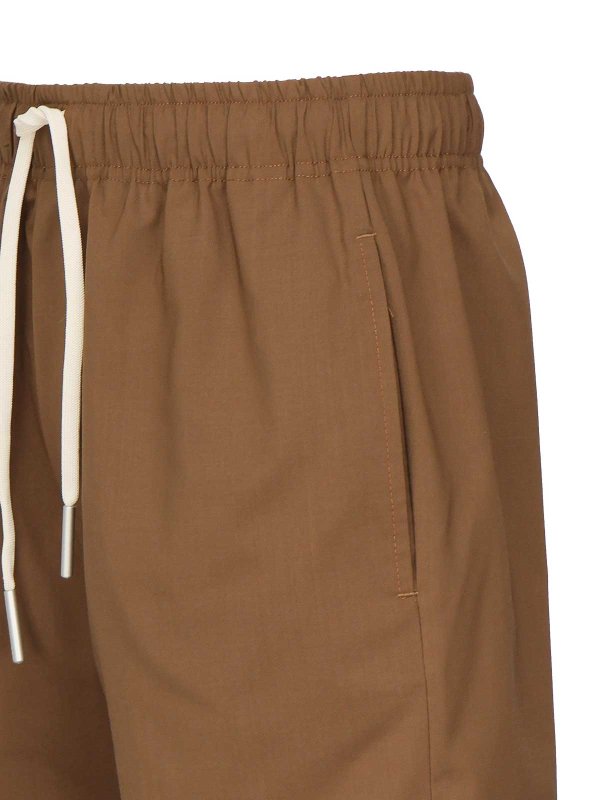 GIULIANO GALIANO: Trousers Shorts online - Shorts In Linen And Cotton Blend