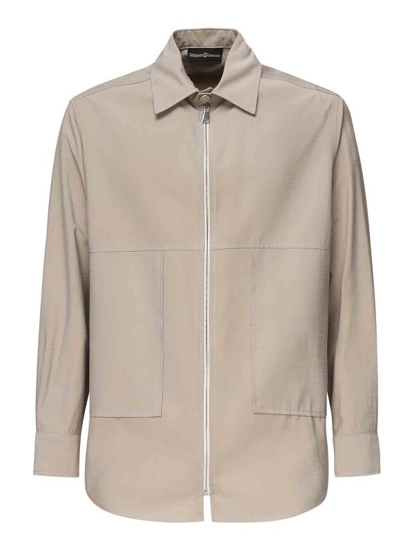 GIULIANO GALIANO: Hemden - Hemd - Beige