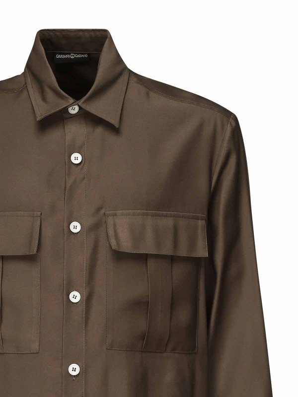 The Best Shops GIULIANO GALIANO: Hemden - Hemd - Braun
