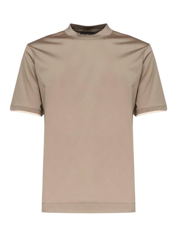 GIULIANO GALIANO: t-shirts - Pure Cotton T-Shirt
