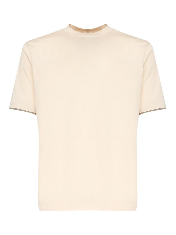 GIULIANO GALIANO: t-shirts - Pure Cotton T-Shirt