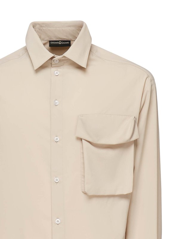 The Best Shops GIULIANO GALIANO: shirts - Shirt With Chest Pocket