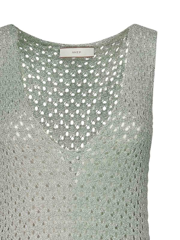 AKEP: maxi dresses online - Long Dress In Metallic Lurex