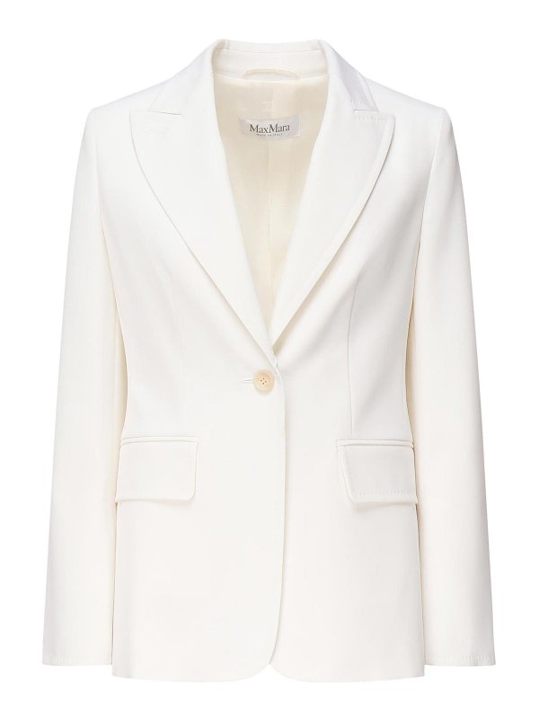 Max Mara: Blazer - Blazer - Blanco
