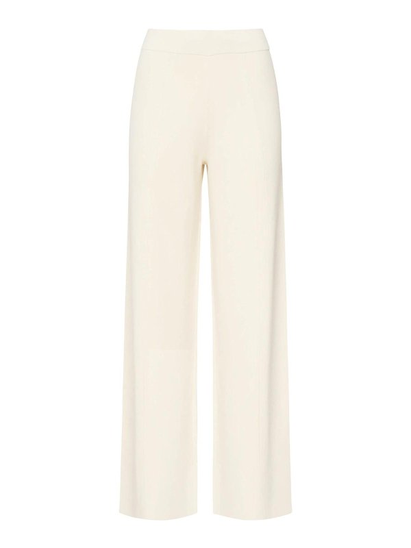 Max Mara: カジュアルトラウザー - カジュアルパンツ - クリーム