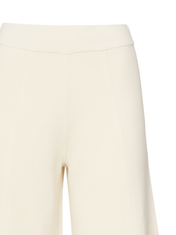 【送料&関税込】Max Mara Silk Trousers assiro Max Mara Silk Trousers Assiro in Natural | Lyst