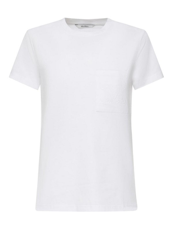 Max Mara: T-shirts - T-Shirt - Weiß