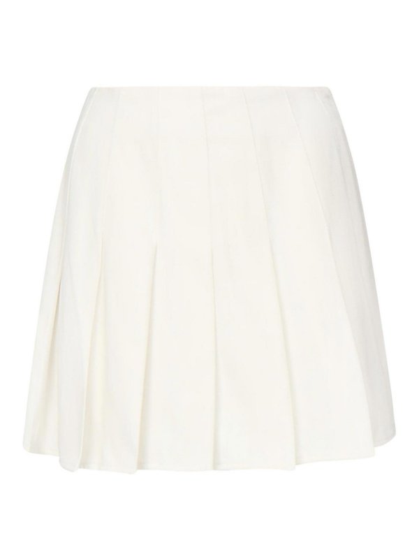 NINEMINUTES: Faldas media pierna y semilargas - Falda Semilarga - Blanco