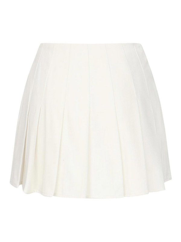 The Best Shops NINEMINUTES: Faldas media pierna y semilargas - Falda Semilarga - Blanco