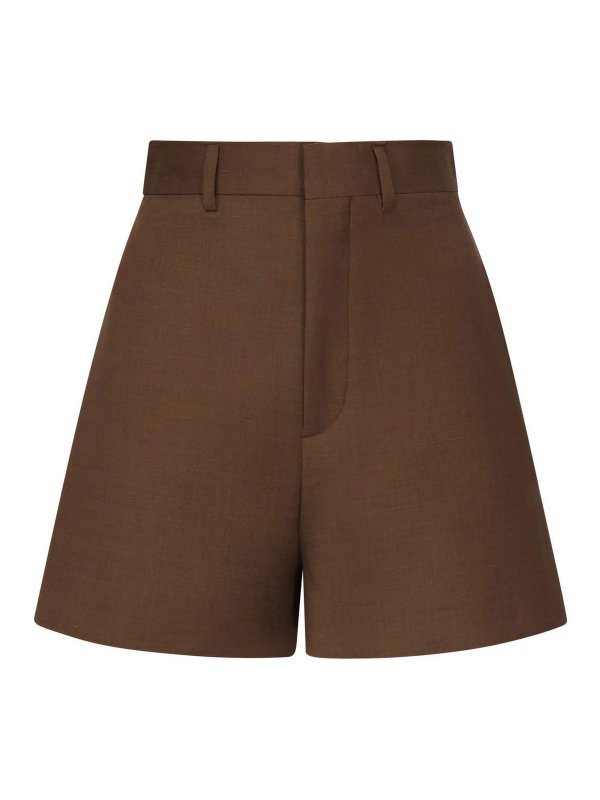 NINEMINUTES: Trousers Shorts - Tailored Cool Wool Shorts