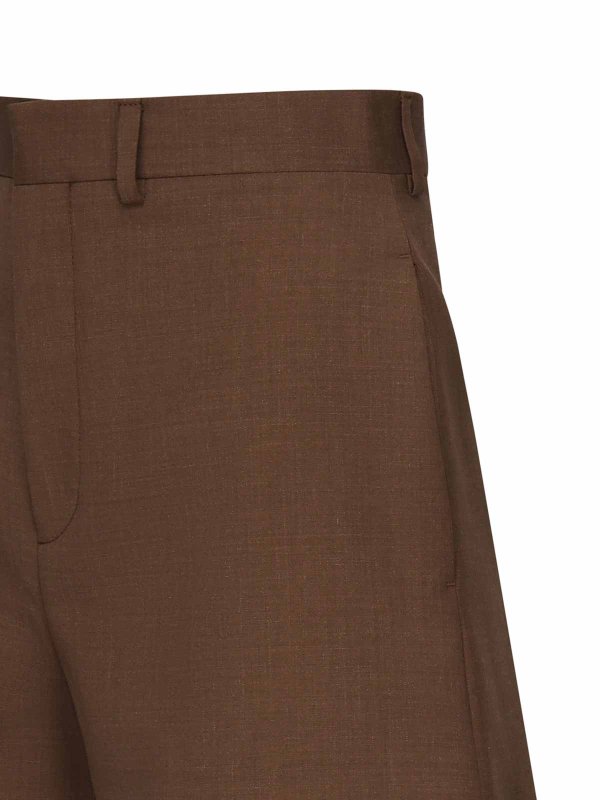 NINEMINUTES: Trousers Shorts online - Tailored Cool Wool Shorts