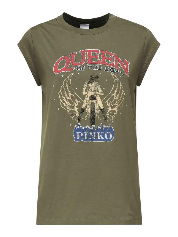 Pinko: t-shirts - Printed T-Shirt