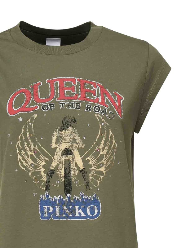 The Best Shops Pinko: t-shirts - Printed T-Shirt