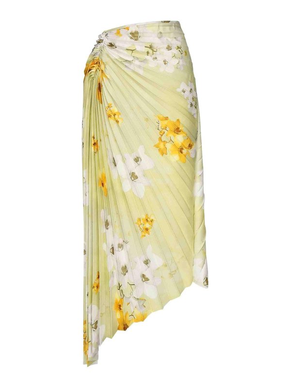 Pinko: Faldas media pierna y semilargas - Falda Semilarga - Verde