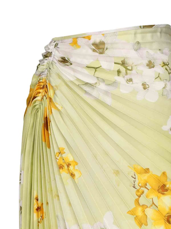 The Best Shops Pinko: Faldas media pierna y semilargas - Falda Semilarga - Verde