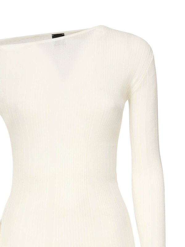 Pinko: Suéteres con cuello pico online - Suéter Cuello Redondo - Blanco