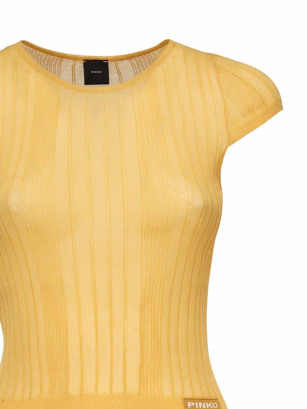 Pinko: crew necks online - Tambora Ribbed Sweater