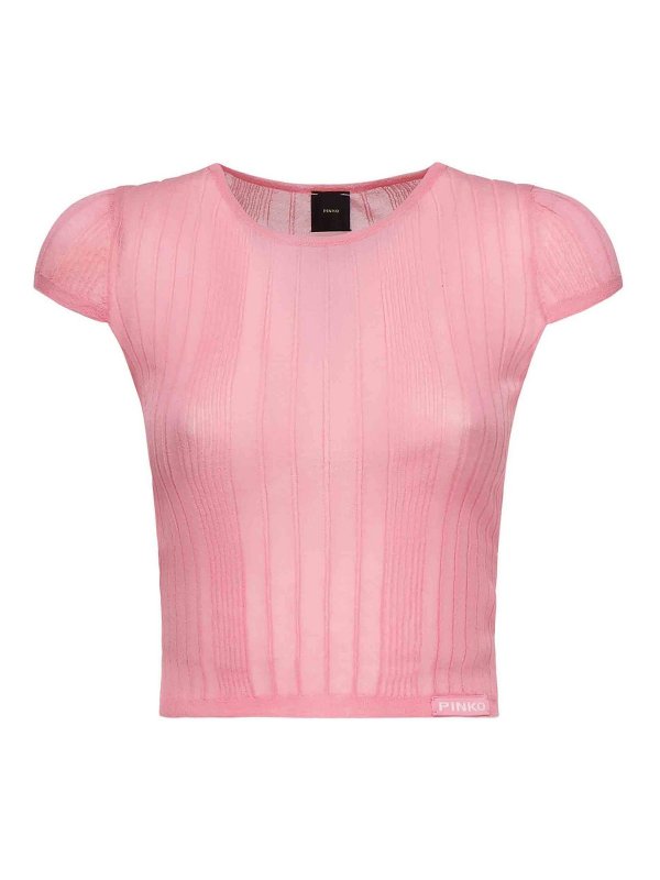 Pinko: crew necks - Tambora Ribbed Sweater