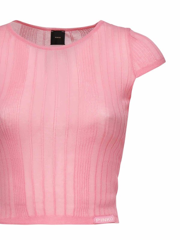 Pinko: crew necks online - Tambora Ribbed Sweater