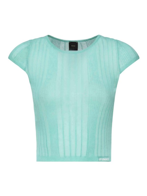 Pinko: crew necks - Tambora Ribbed Sweater