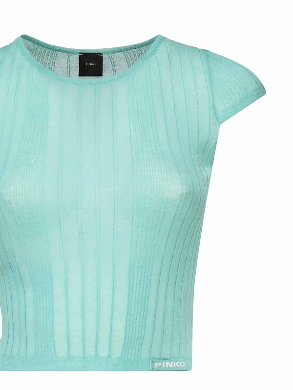 Pinko: crew necks online - Tambora Ribbed Sweater