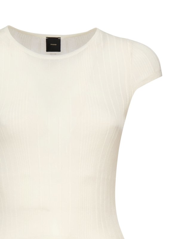 Pinko: crew necks online - Tambora Ribbed Sweater