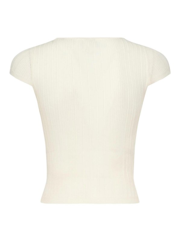 The Best Shops Pinko: crew necks - Tambora Ribbed Sweater