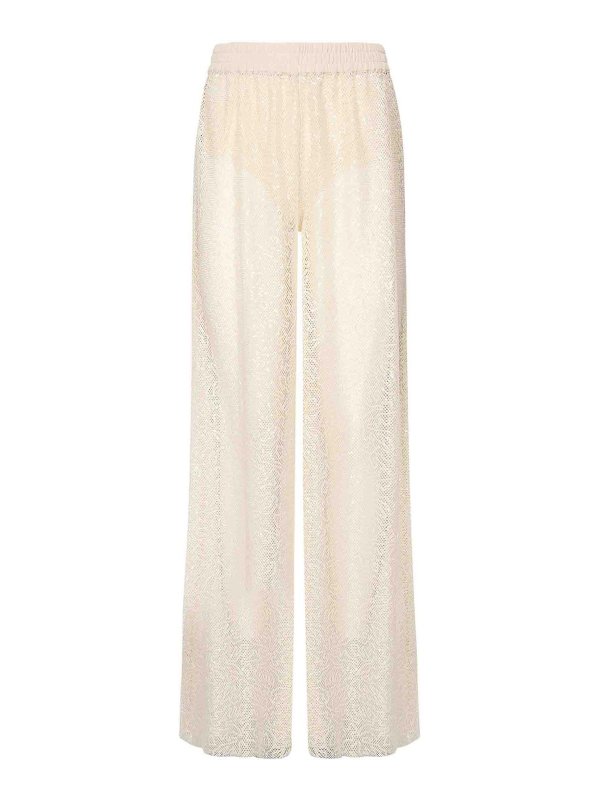 Pinko: casual trousers - Palazzo Trousers With Sequins