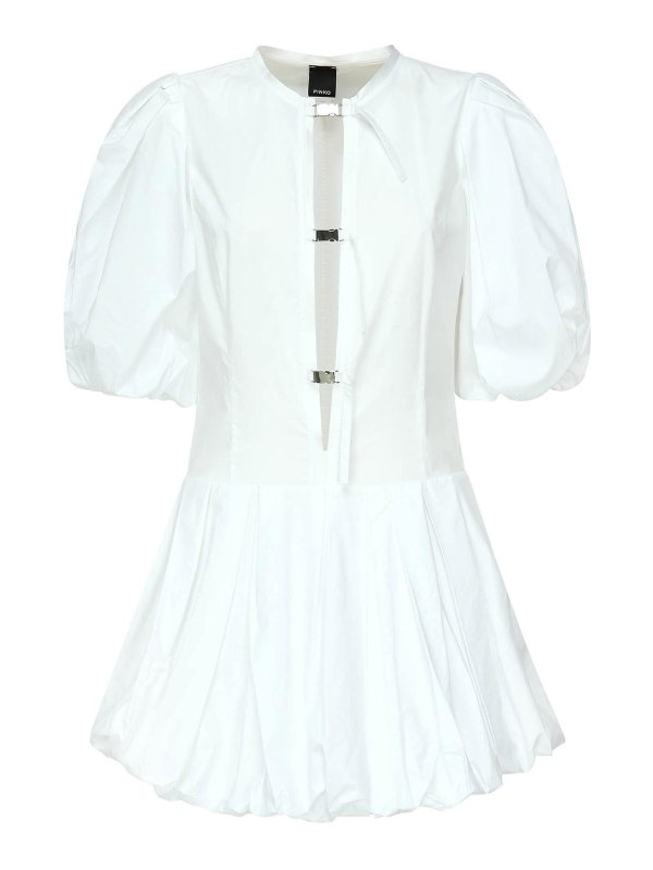 Pinko: ショートドレス - 膝丈/ミディスカート - 白