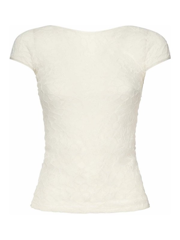 Pinko: Tops & Tank tops - Lace Fitted Top