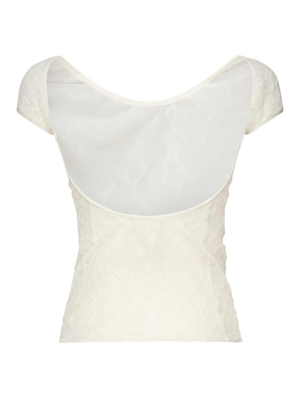 The Best Shops Pinko: Tops & Tank tops - Lace Fitted Top