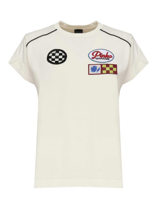 Pinko: T-shirts - T-Shirt - Weiß
