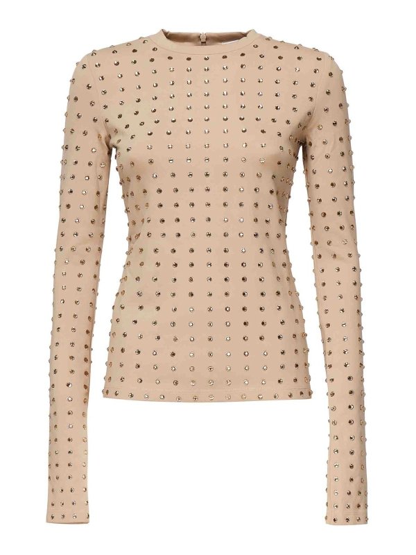 SPORTMAX: t-shirts online - Negus  T-Shirt With Strass