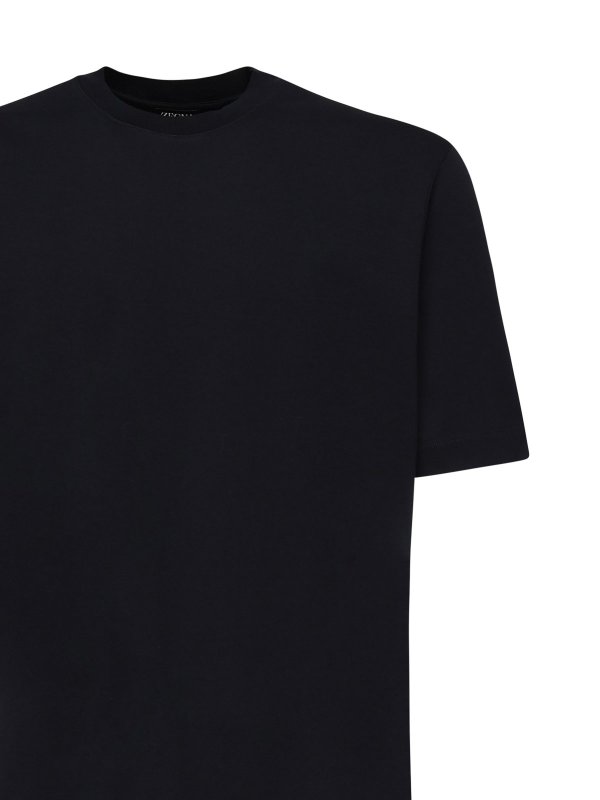 ZEGNA: t-shirts online - Cotton And Silk T-Shirt