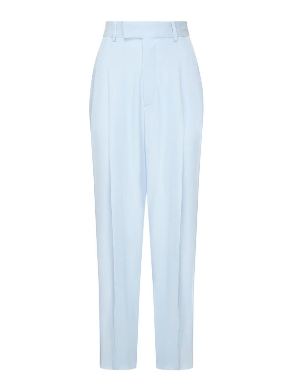 BOTTEGA VENETA: casual trousers - Silk And Viscose Twill Trousers