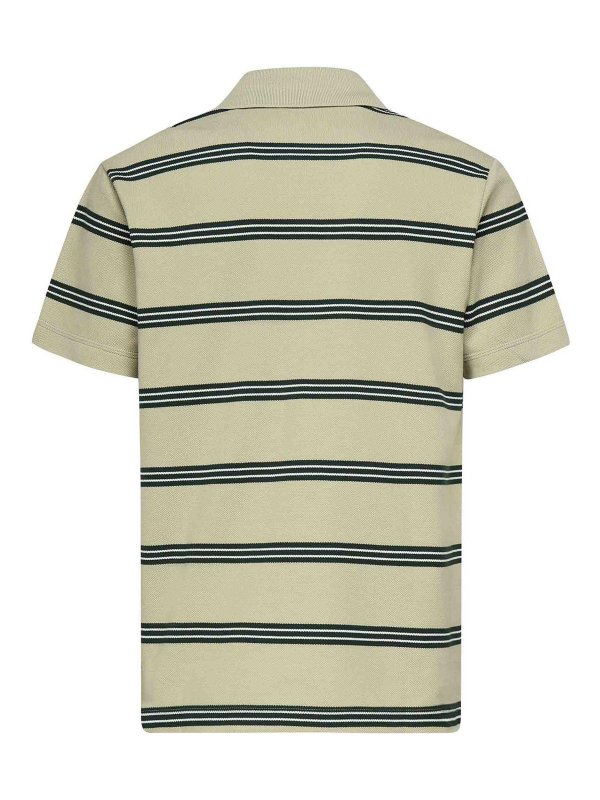 The Best Shops BURBERRY: polo shirts - Striped Cotton Polo