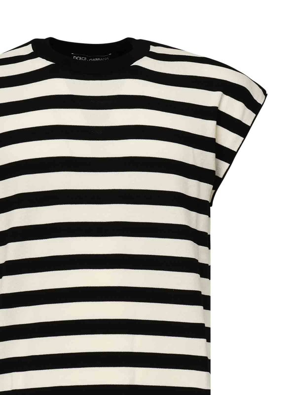 Dolce & Gabbana T-Shirt Kimono In Striped Knit Dolce & Gabbana T-Shirt Kimono In Striped Knit