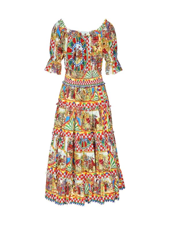 The Best Shops DOLCE & GABBANA: ニーレングスドレス - 膝丈ドレス - マルチカラー