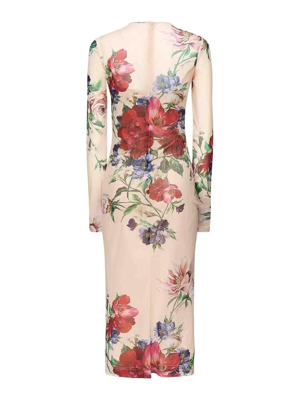 【関税&送料込】Dolce & Gabbana Longuette Dress With Floral Dolce & Gabbana Longuette Dress With Flower Print